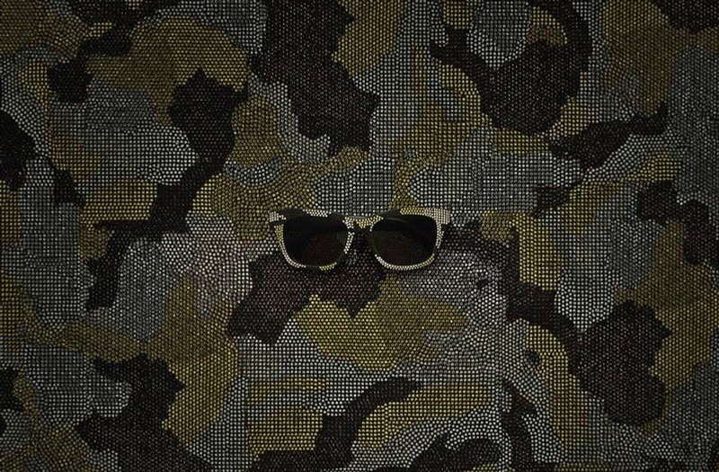 Crystal camouflage sunglasses from the Valentino 2013 capsule